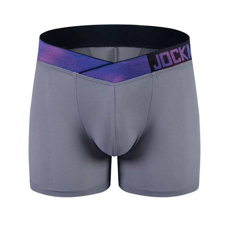 Men Boxers Butt Padded Hip Up Underwear Sponge Cup Butt Lifter Shaperwear Ultra-soft Elasticity Trunks Mesh Breathable Lingerie