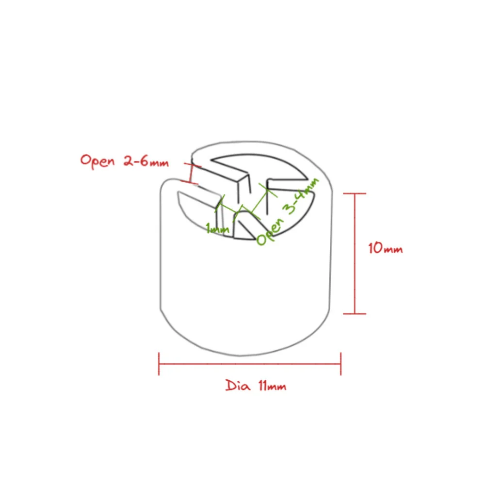 Plastic Black Hanger Size Markers, Circel Tube Printing, Sizes Clip Assorted Number 32-64, Hanger Accessories