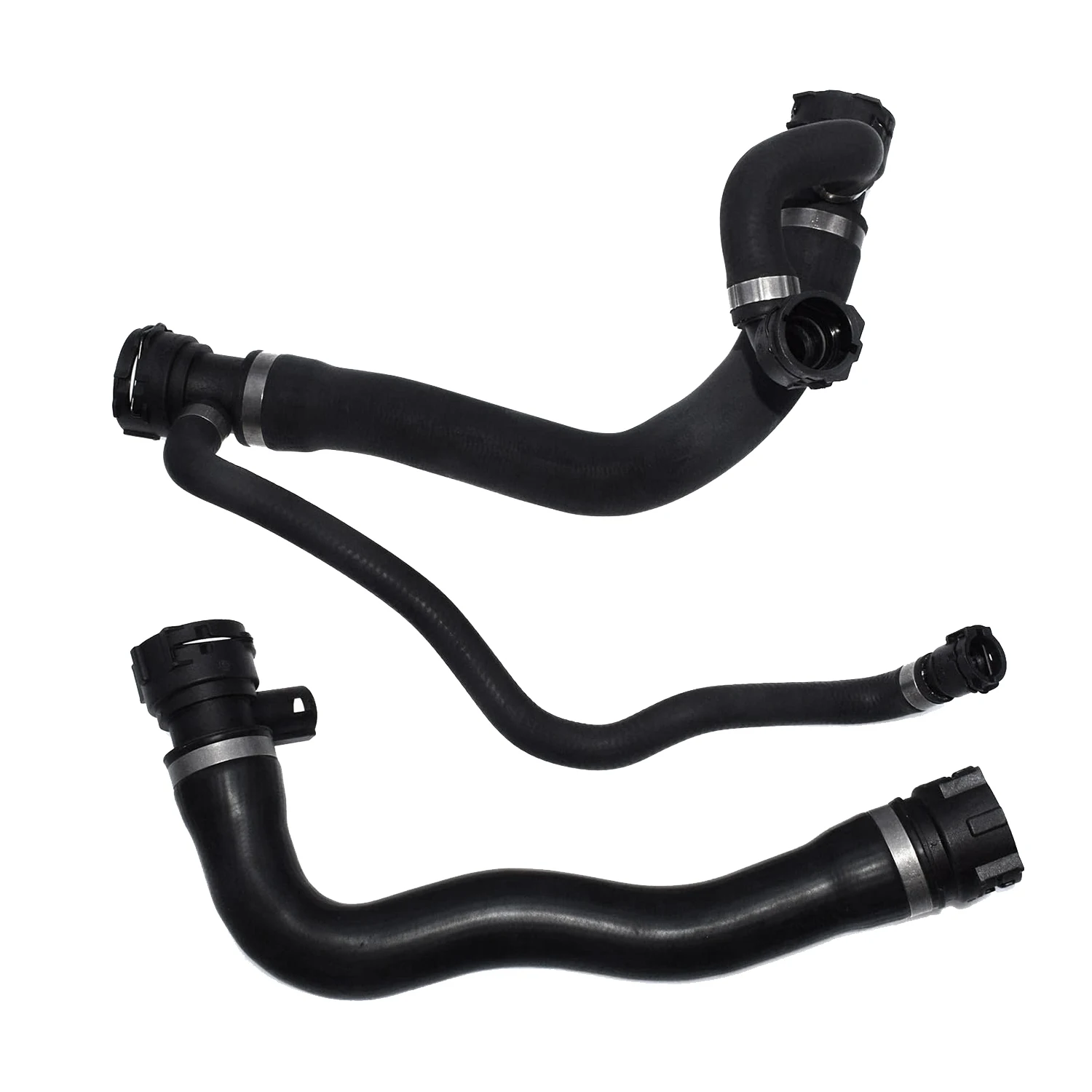 2Pcs Upper & Lower Radiator Coolant Hose for BMW E60 645Ci 545I 4.4L 2004-2005 17127519248 17127508011