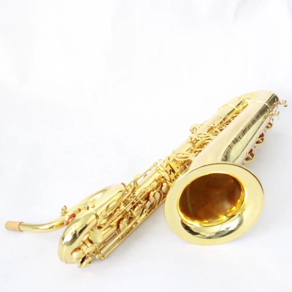 High Quality Professional  Brass Material Gold Lacquer Eb Tone Baritone Saxophone