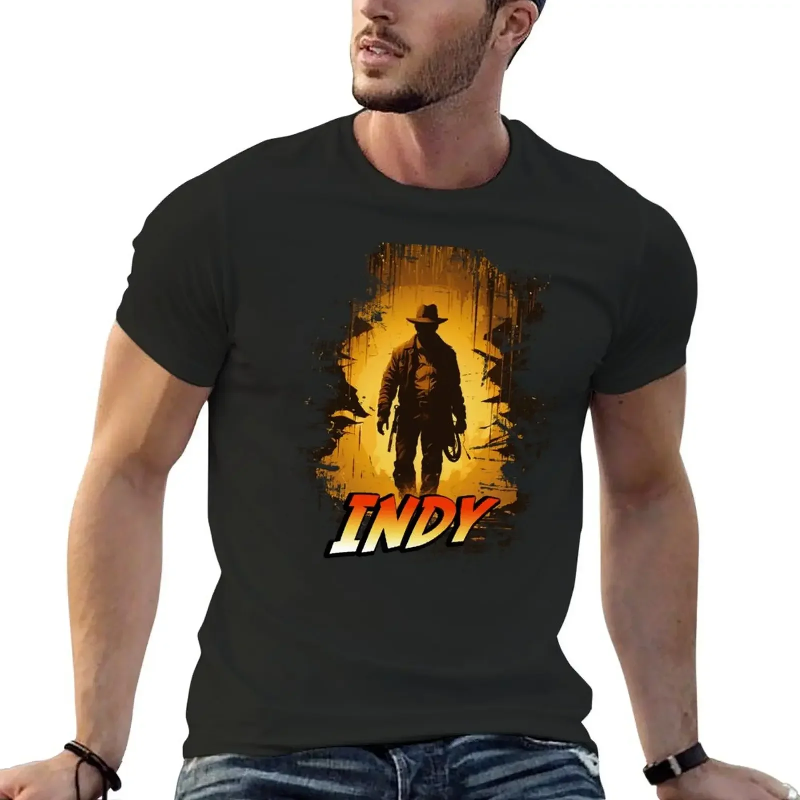 

Indy Times T-Shirt hippie clothes vintage anime shirt men clothes