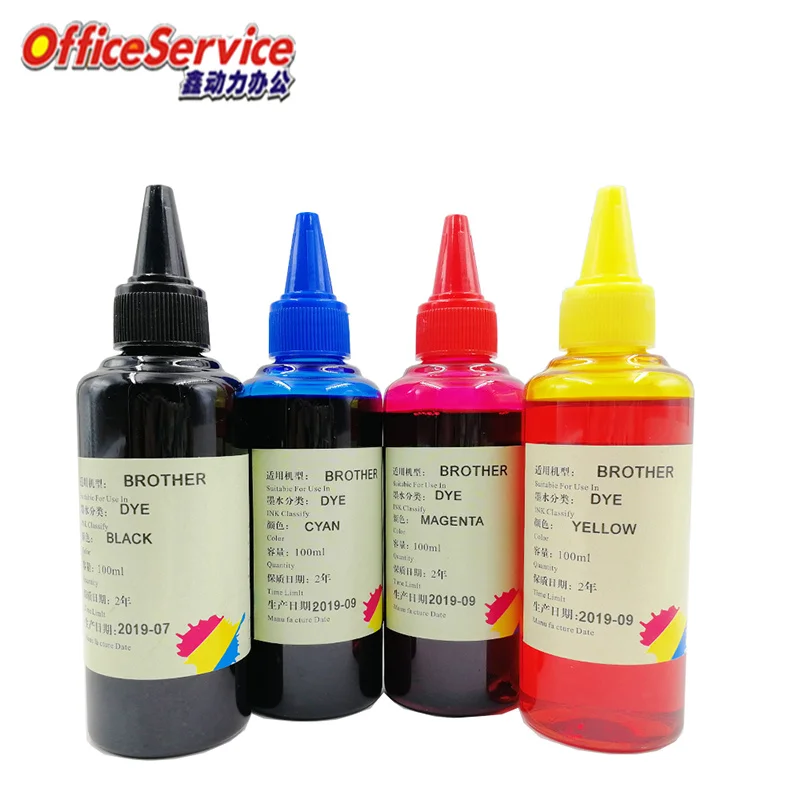 100ML Universa Refill Dye ink kit for Brother MFC-J491DW J890DW J2330DW J2730D J200 J430W J410 J2310 J105 Printer CISS Cartridge