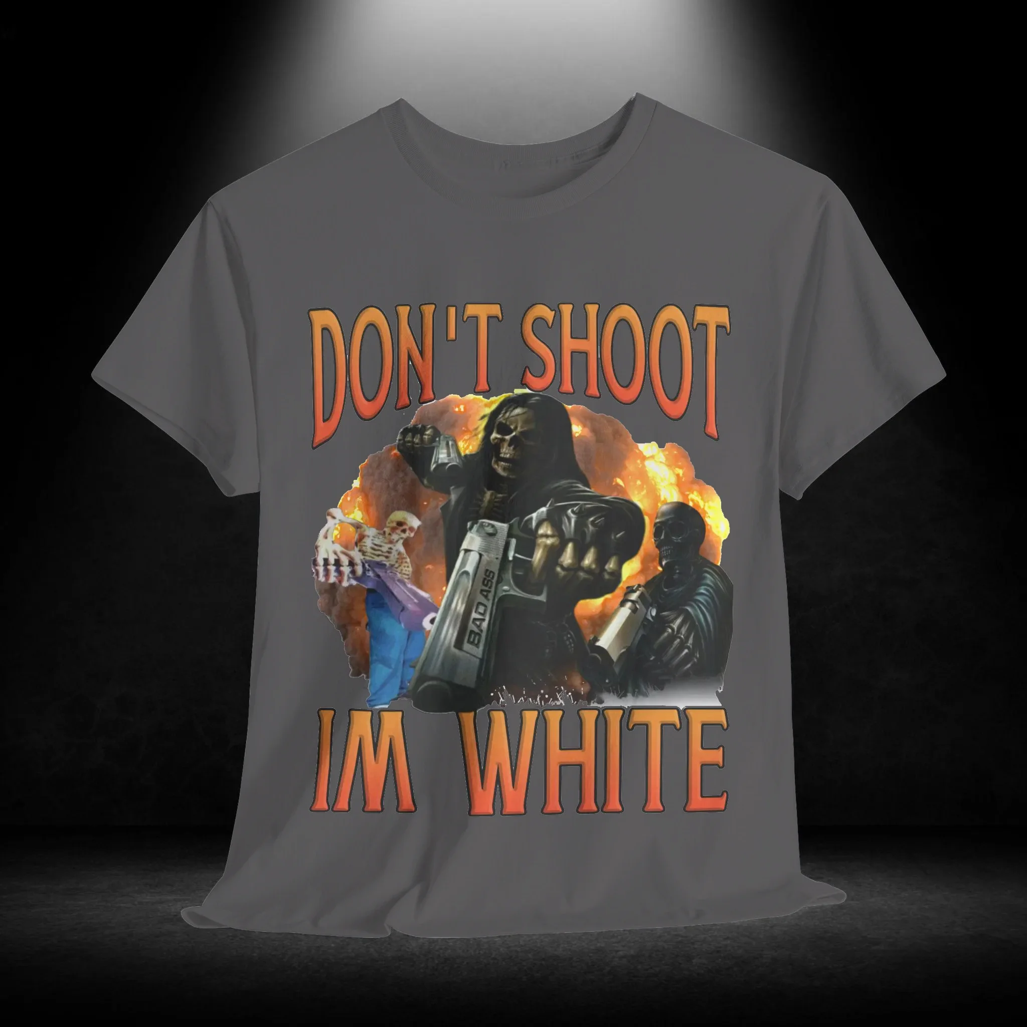 Funny Ironic Racist T Shirt Unisex Heavy Cotton Tee Sarcastic Humor Tops Novelty Offensive Graphic Clothing Anti Discrimination