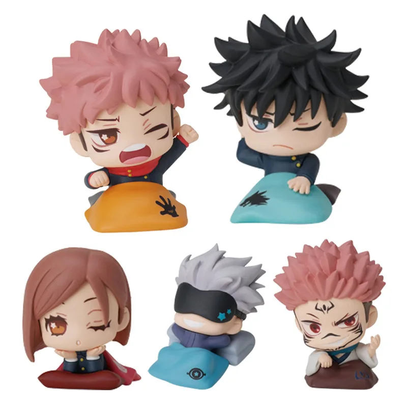 Figuras de acción de Jujutsu Kaisen Q, juguetes de dormir, Itadori, Yuji, Satoru, Gojo, Kugisaki, Nobara, Geto, Suguru