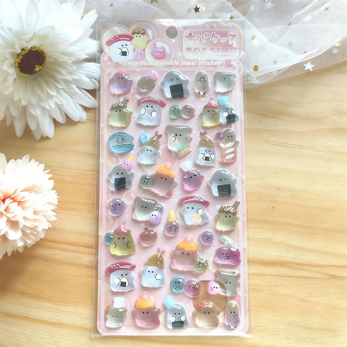 3D Sticker Embossed Crystal Sticker Cartoon DIY Educational Reward Sticker Phone Decoration Sticker Album Sticker