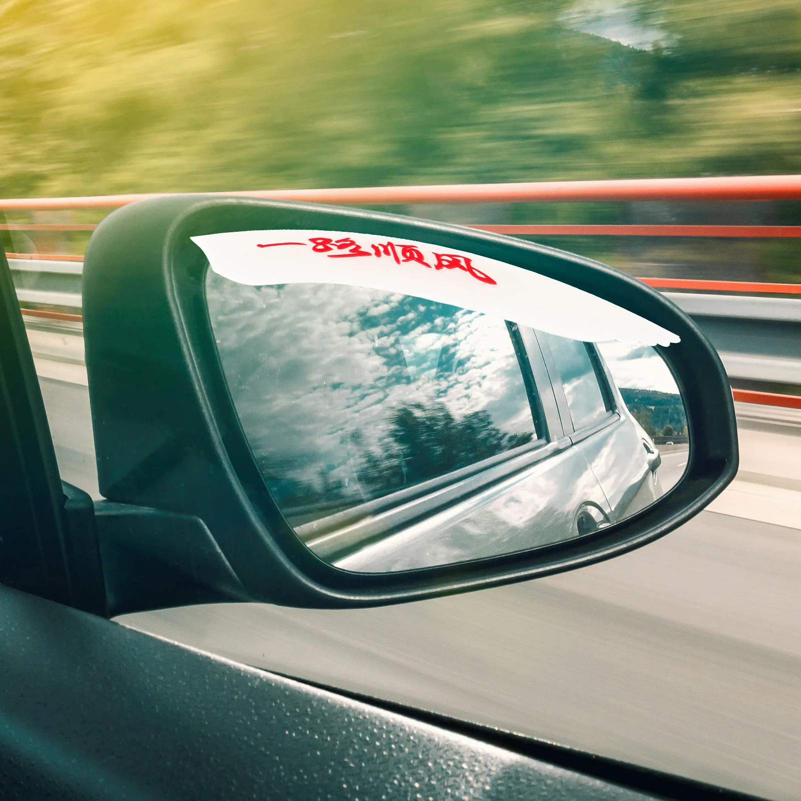 

Car Side Mirror Rain Visor Guard Transparent Black Rear View Eyebrows PVC Universal Fit Easy Install Rainproof Sunshade Car