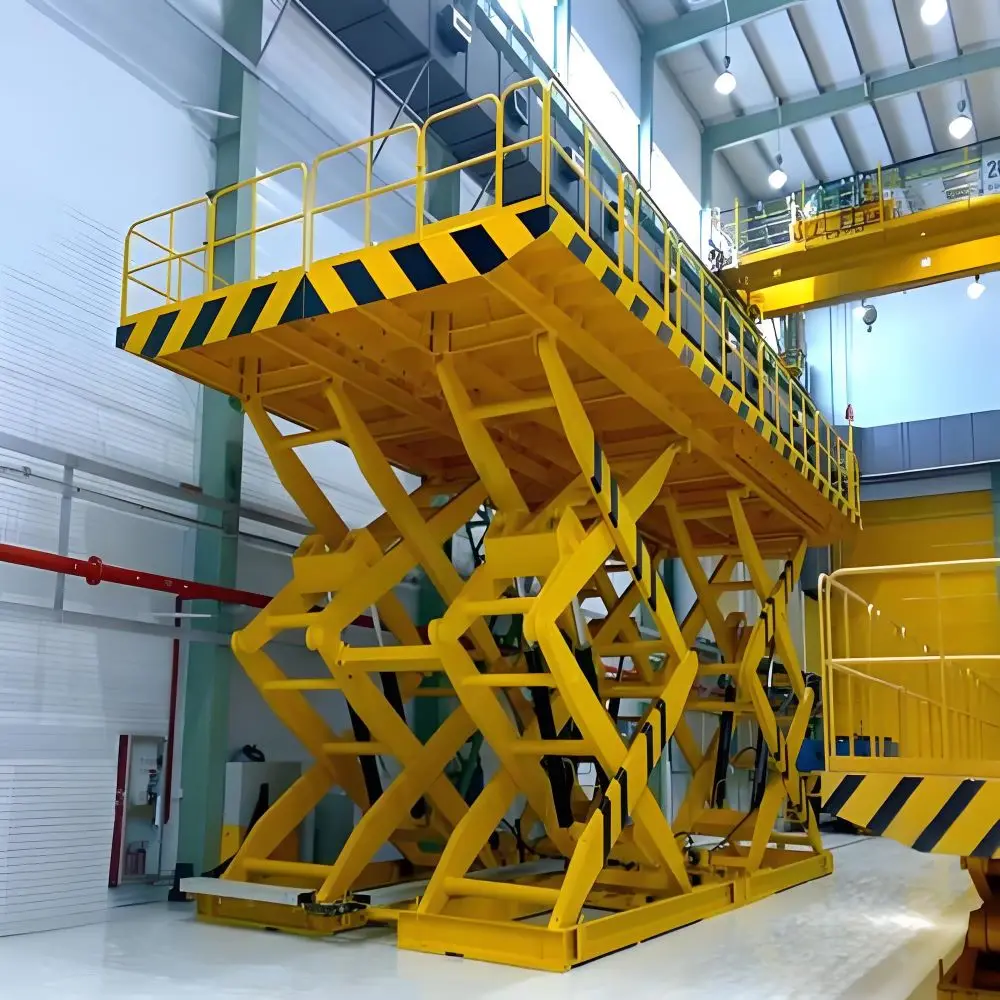 Heavy Stationary Fixed Hydraulic Electric Scissor Car Lift Hydraulic Lifting Platform For Sale