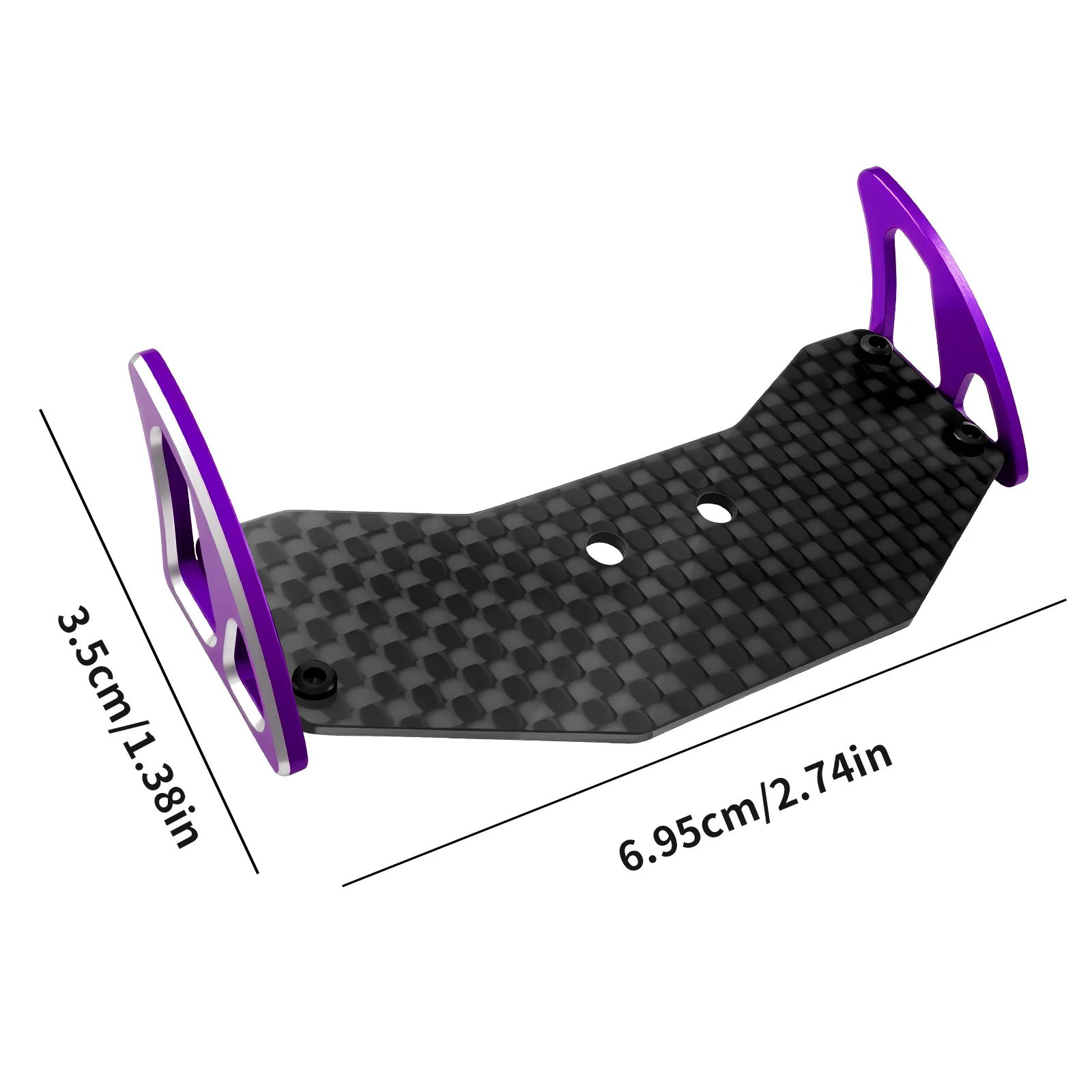 Rear Body Wing Spoiler Aluminum Meta For WLtoys 244016 Losi Micro b And Losi Micro t Upgrades Parts 1/24 Accessories Rc Car