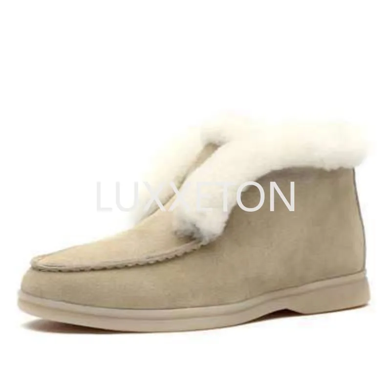 2024 Autumn and Winter New Cotton Shoes Women\'s Fashion Soft Bottom Plush Outer Wear Warm Snow Boots Cotton Boots Women