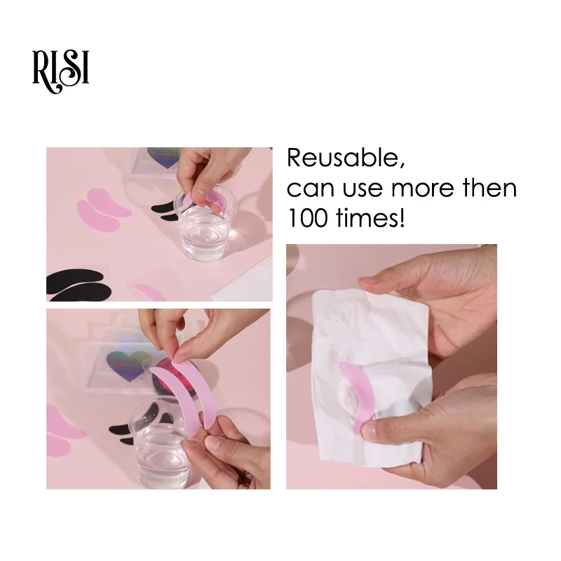 RISI Eyelash Perm Silicone Eye Pads Eyelash Lash Lifting Curler Patch Tools Under Eye Patches Lash Lift Pads Silicone