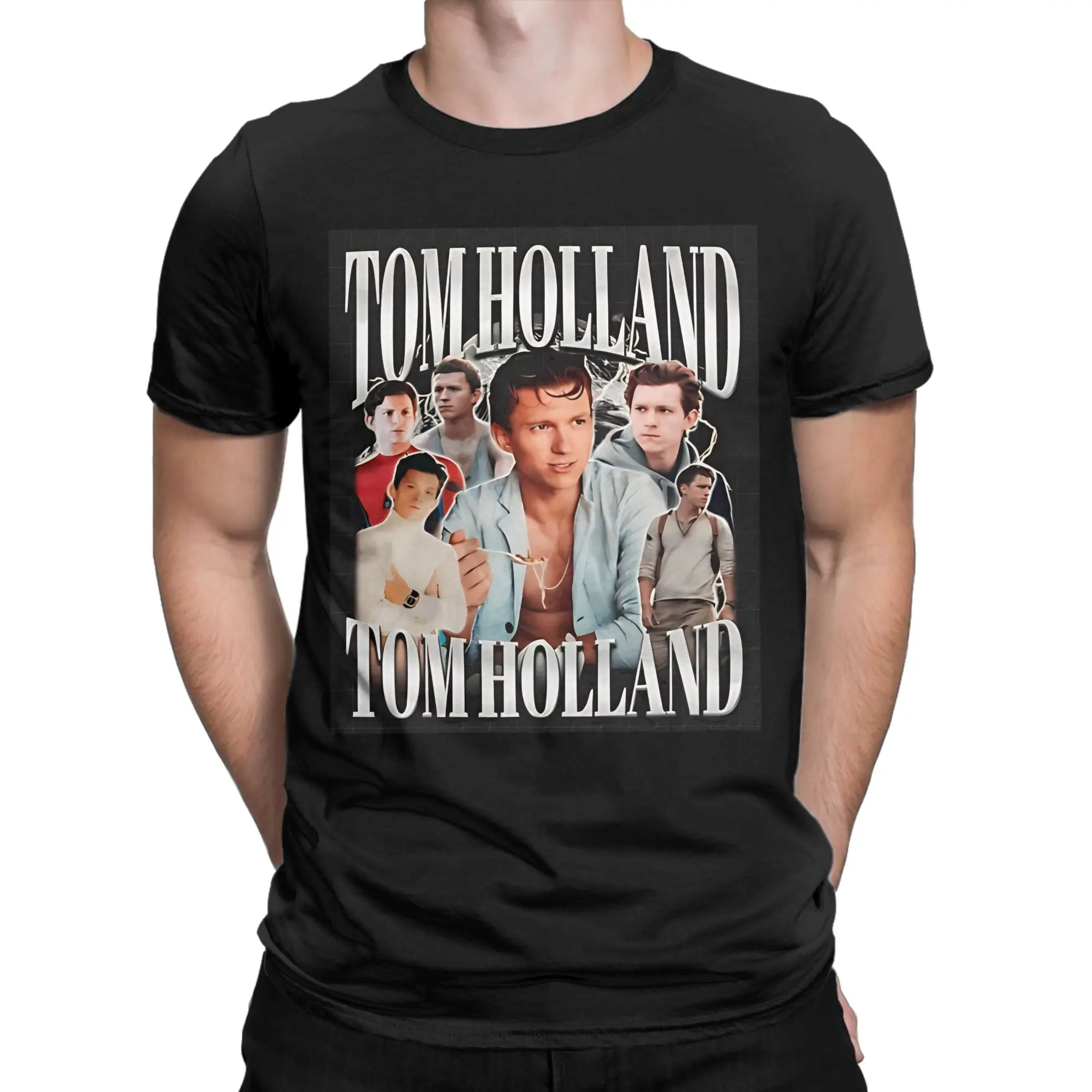 Retro Vintage Cotton T-Shirt For Men's Beach Toms Hollands T-Shirts Comfortable Harajuku Tees Plus Size Wholesale Clothing