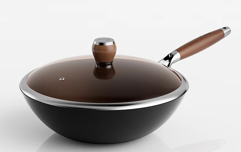 

Real stainless iron pan for household cooking uncoated induction gas stove wrought iron non stick frying pan