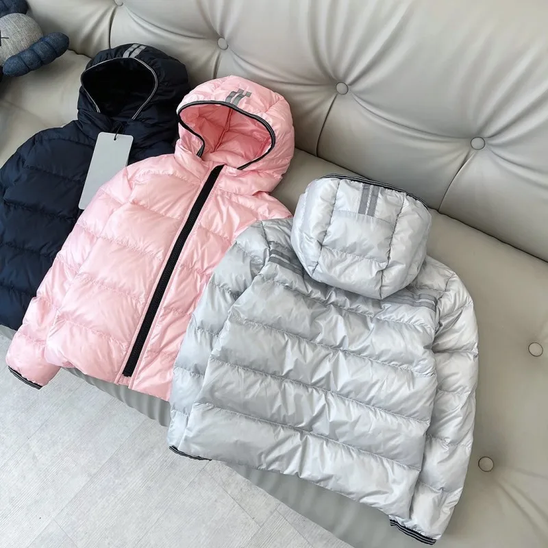 Autumn and winter Boys and girls hooded frivolous Down jacket Y2K Casual jacket warm Fashion clothing movement Children coat