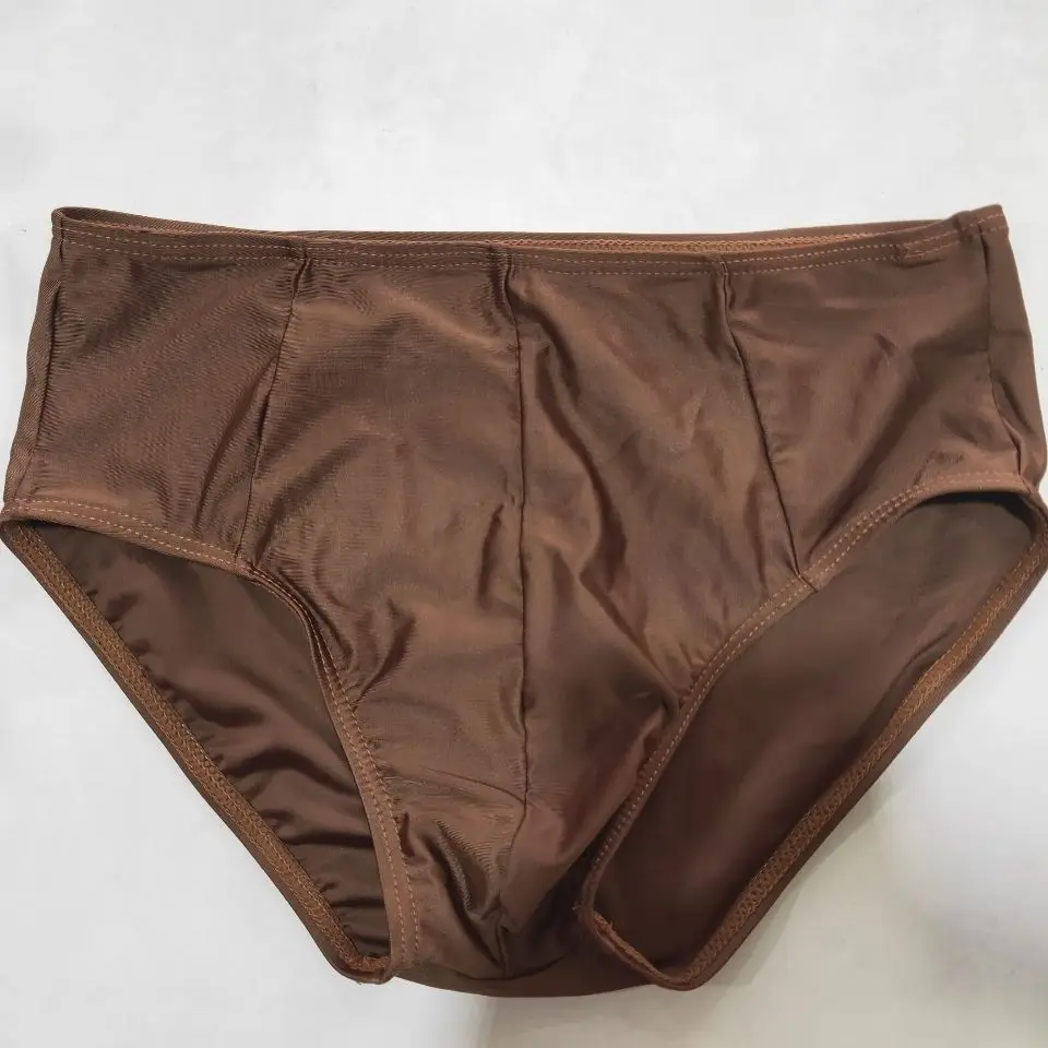 

Glossy Mens Sexy Satin Underwears Short Panties Male Plus Size Briefs Lingeries Bottoms