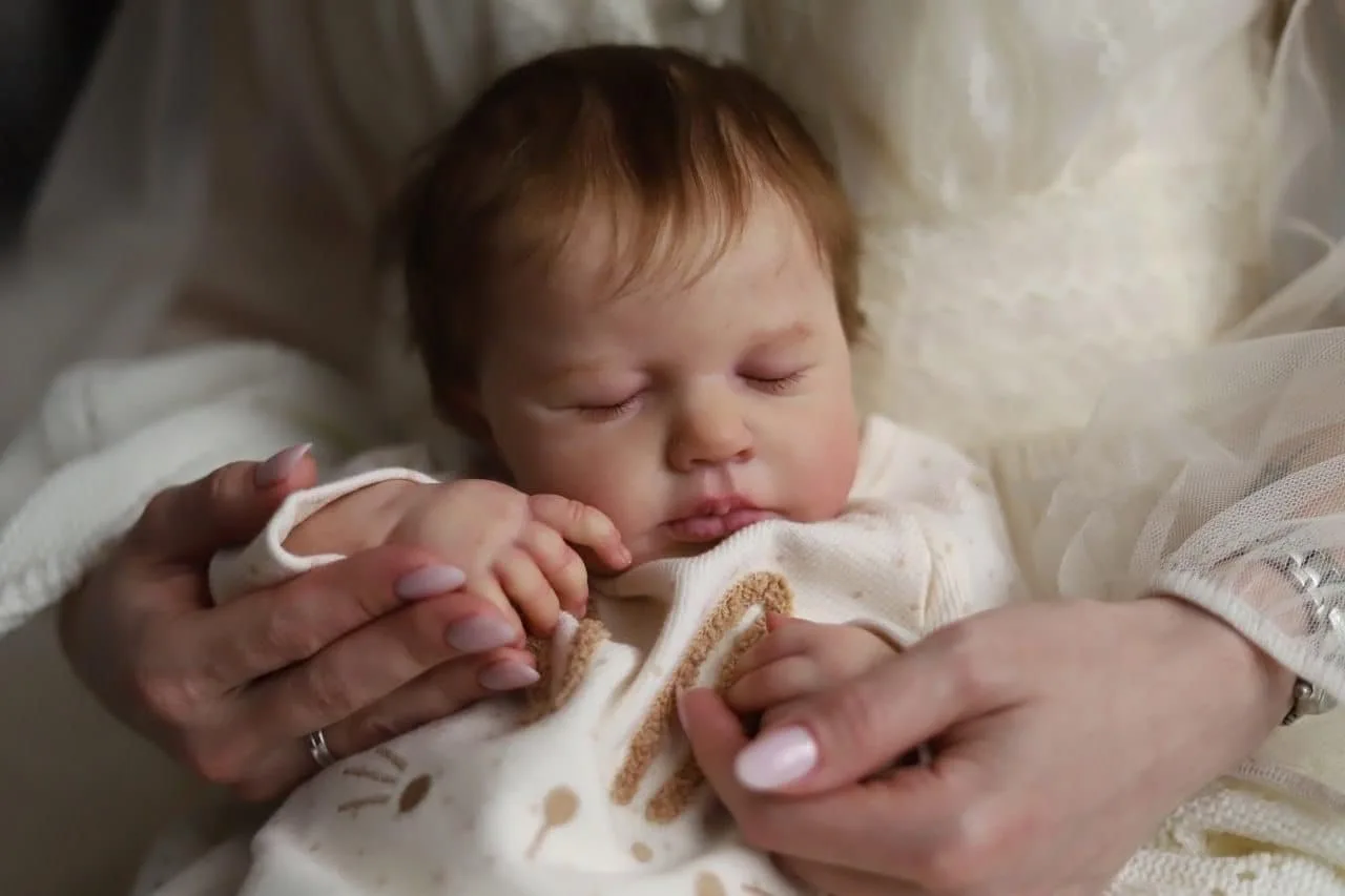 

Cokela 20inch/50cm Real Baby Doll Reborn Doll Soft Touch Realistic Silicone Reborn Baby Doll With Implanted Artificial Hair