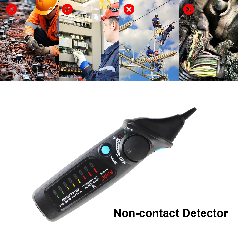 Circuit Detector AC Voltage Tester Universal 12V-1000V Probe Pen AVD06 With LED Indicator Buzzer Warning AC Volt Detector