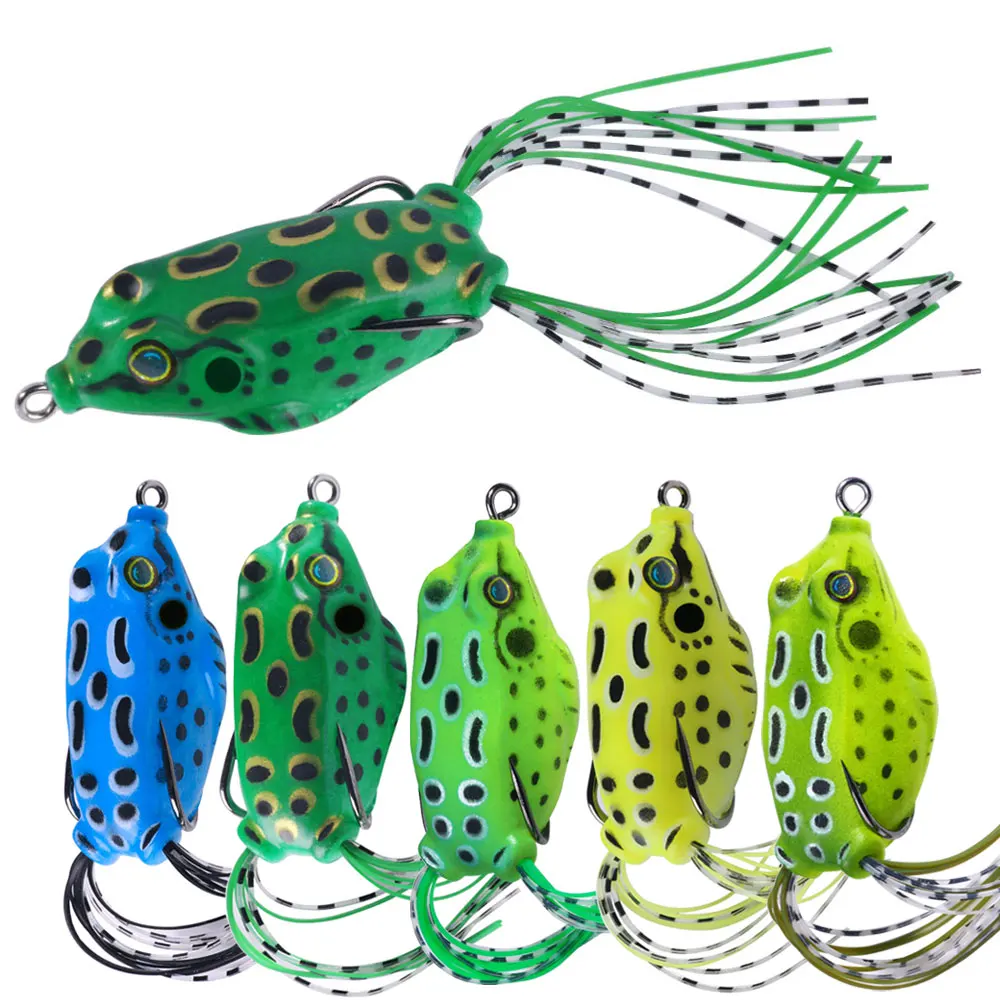 Isca Artificial de Silicone Macio em Formato de Sapo (Ray Frog) 5.5cm 8.2g para Pesca de Snakehead, Bass e Pike - 1 Unidade