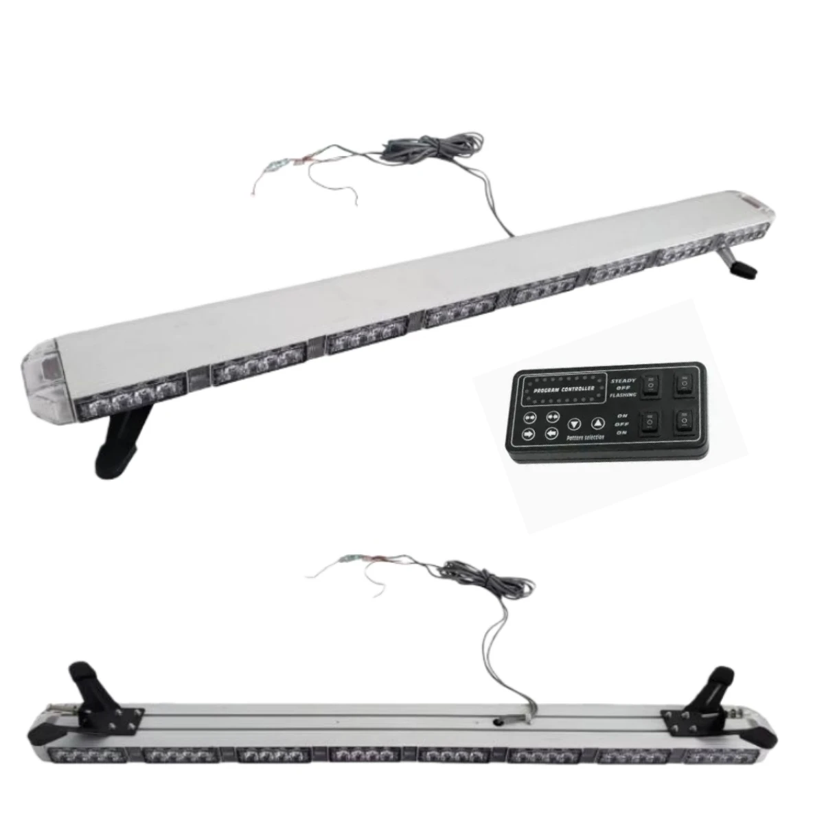 120cm Led Traffic Emergency Light Zinc Alloy Housing 70*3W Led Car Warning Lightbar Strobe Light with Controller