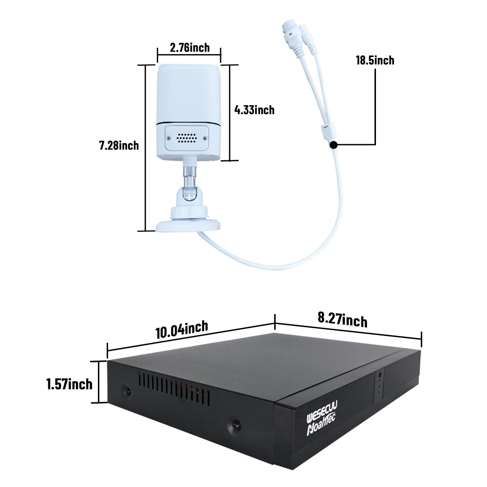 ผู้ผลิต 5mp 4k 8mp 4 8 16 ช่อง HD AI Ip Poe Nvr กล้องรักษาความปลอดภัยกลางแจ้งการเฝ้าระวังกล้องวงจรปิดชุดกล้อง