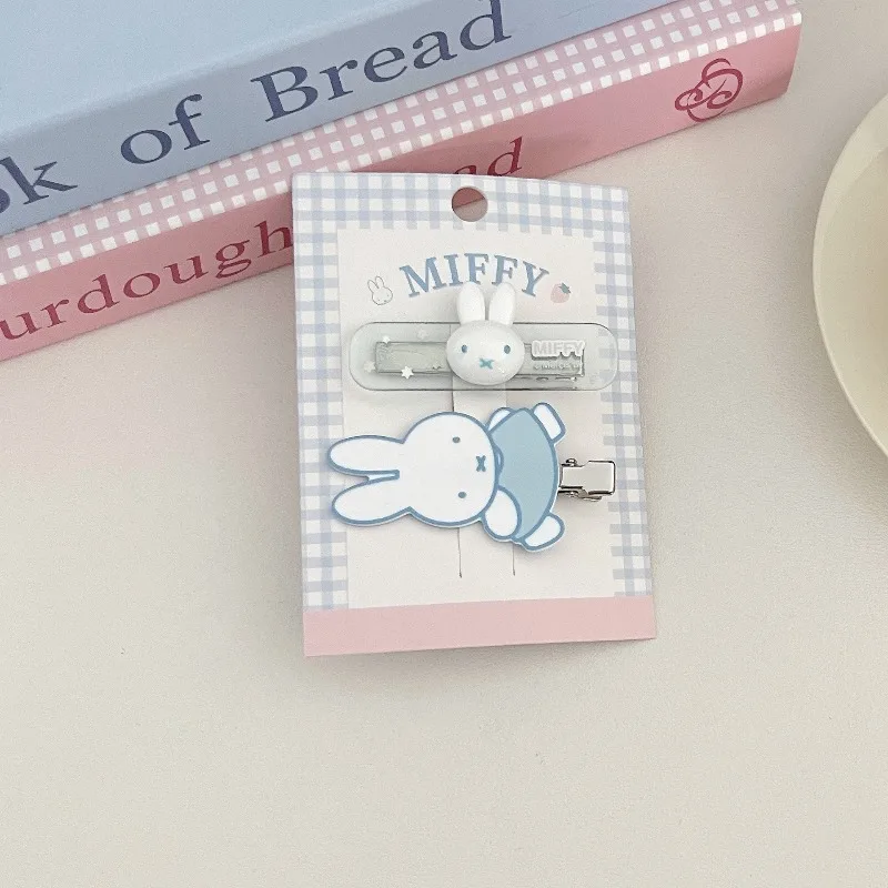 Kawaii Miffy Forcine carine Colore Cartoon Copricapo originale Moda estiva Multiuso Bocca d'anatra Clip Regalo di festa per ragazze