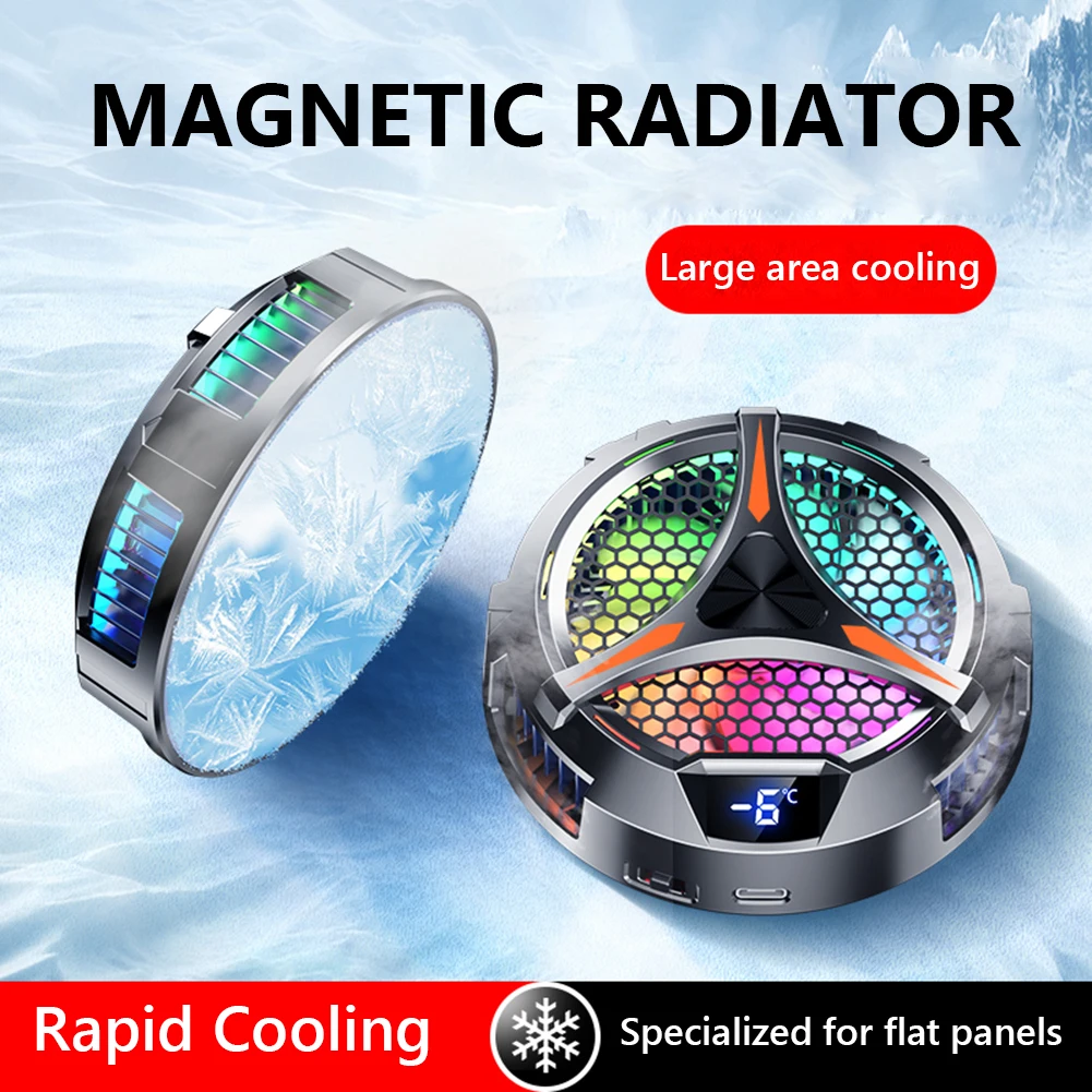 Magnetic Phone Cooler Fan RGB Lighting for Cooler for Cooling Fan for for for for for for /Surface Pro/for Samsung Tab
