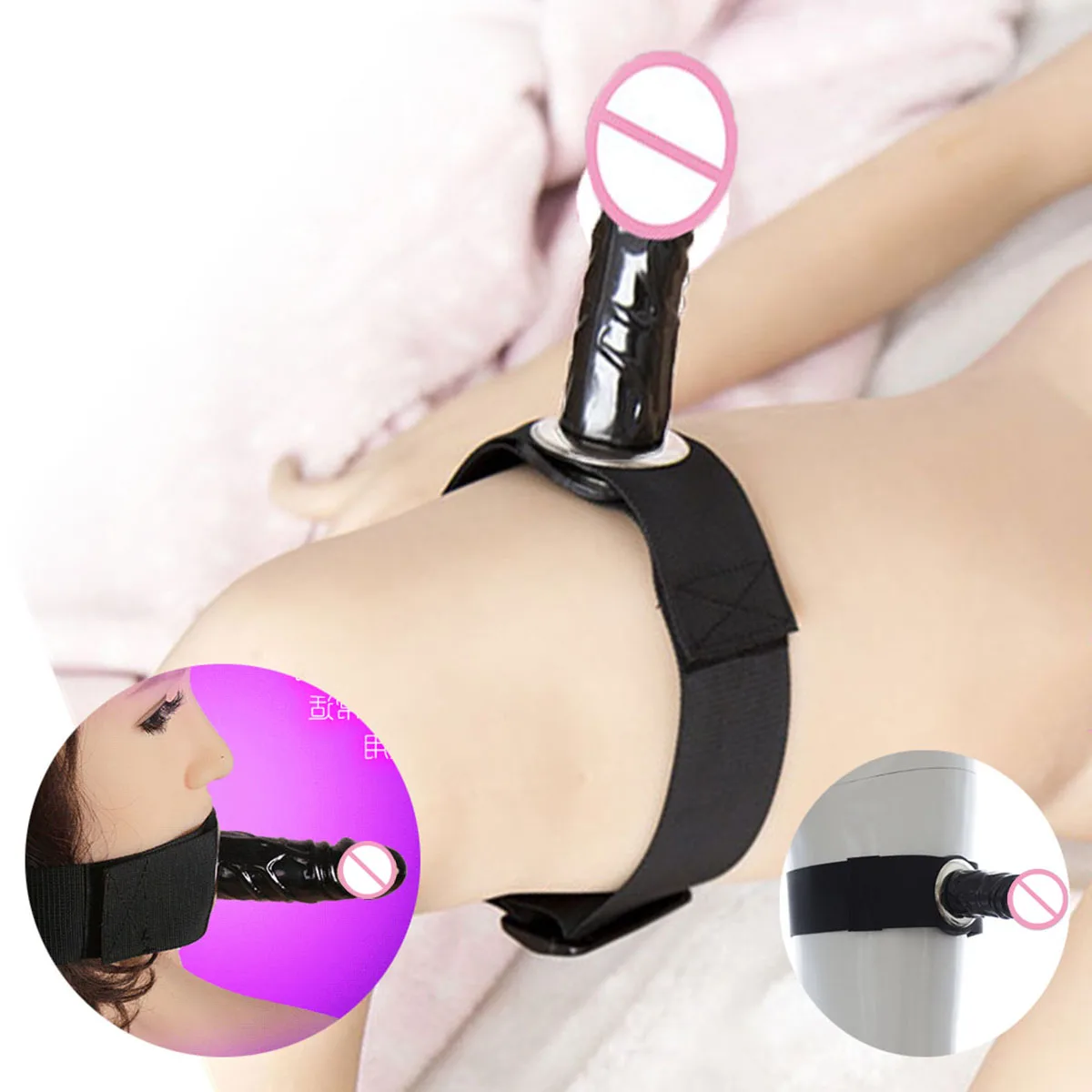 زوجين BDSM ألعاب الجنس دسار قضيب جلدي القضيب الإناث الذكور الاستمناء محفز مثليه مثلي الجنس سيليكون دسار الجنس لعب الفم الكمامة مجموعة #1