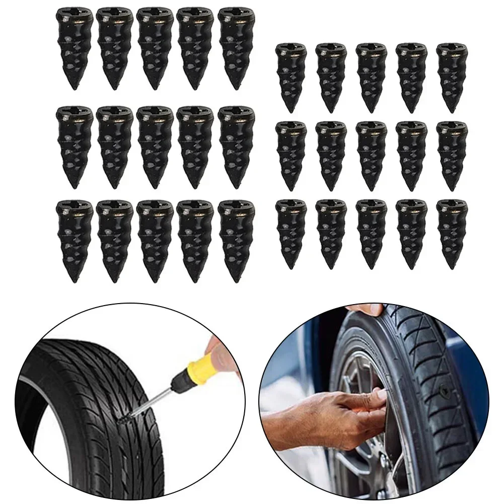 ScrewsVacuum Tyre Repair Nail Tire Puncture Motorcycle Fitting Set Tubeless Wheel Repair Punctures Kit Patches For Car