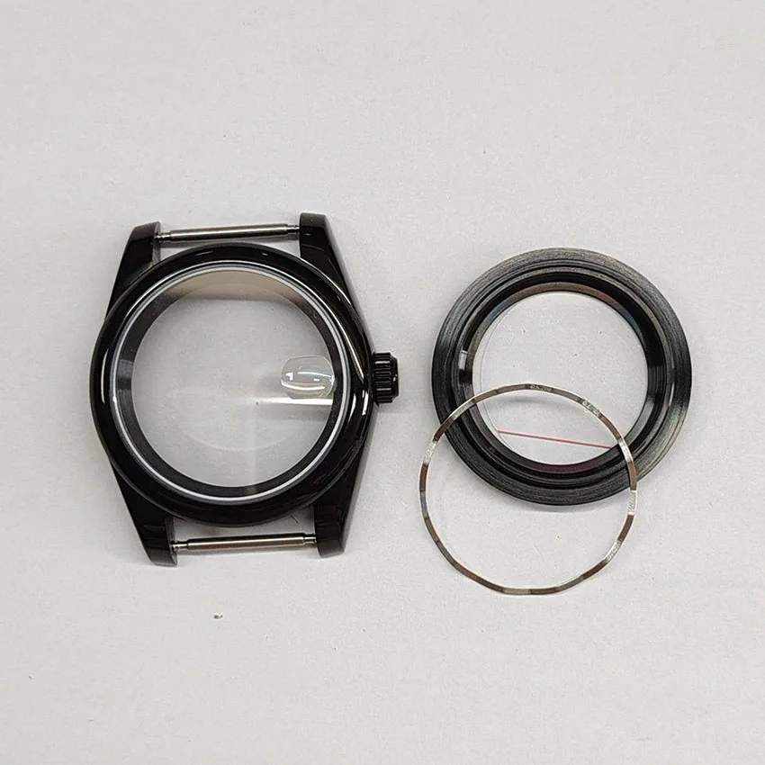 

Корпус для часов 36/39 мм для механизма NH35/36, PVD-покрытие, черный, Oyster Perpetual, с R-образным кольцом, из нержавеющей стали, аксессуары