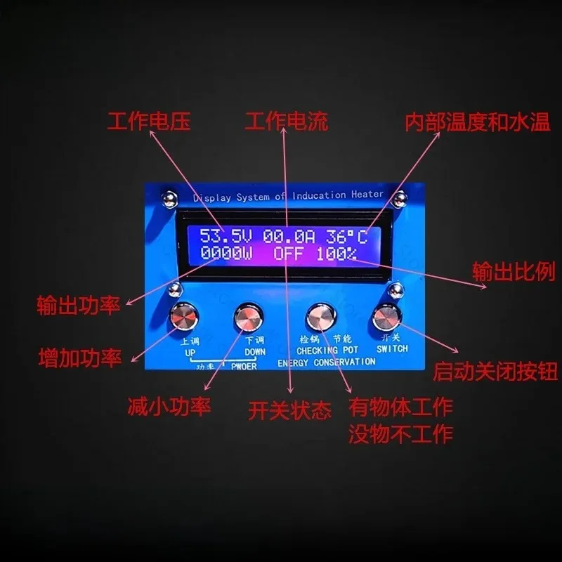 220V High Frequency Induction Heater 15KW Portable Metal Melting Forging Quenching Annealing