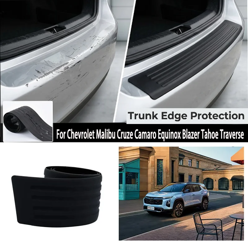

For Chevrolet Malibu Cruze Camaro Equinox Blazer Tahoe Traverse Trunk protection strip bumper anti-collision and anti-scratch