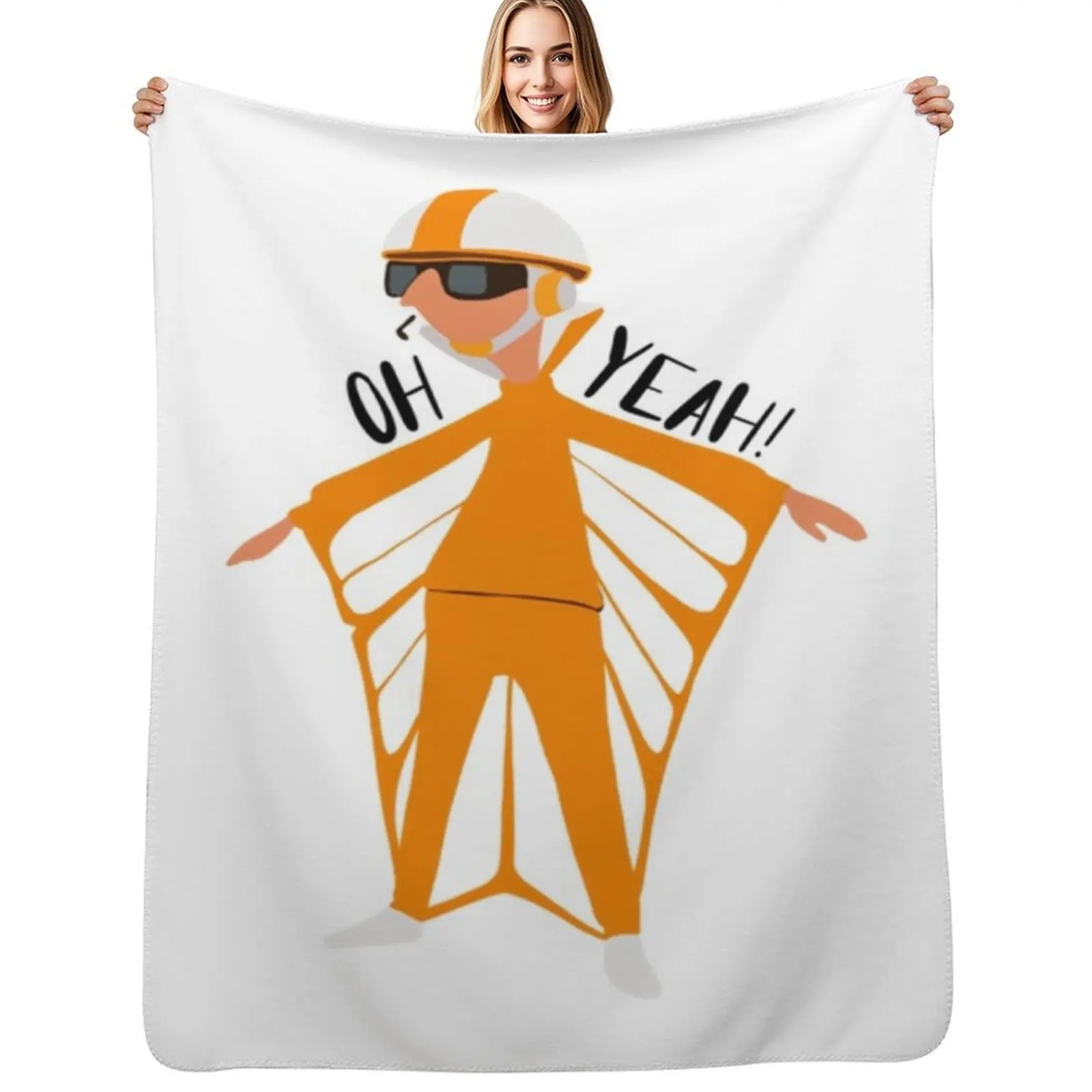 Oh yeah vector Throw Blanket Warm Comfortable Blanket Gift for Parents Friends