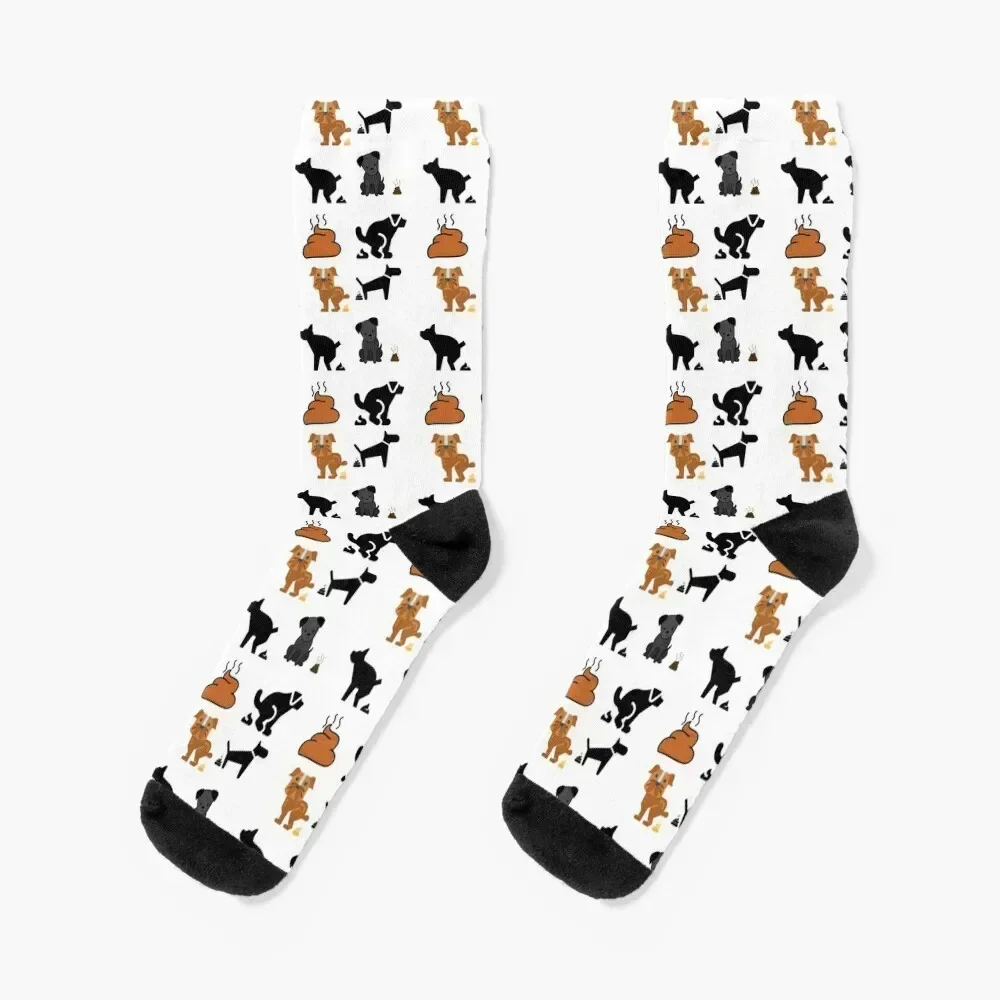 

Funny Pooping Dogs Over People Multi Pack Socks cartoon soccer anti-slip winter designer Socks For Men Women's