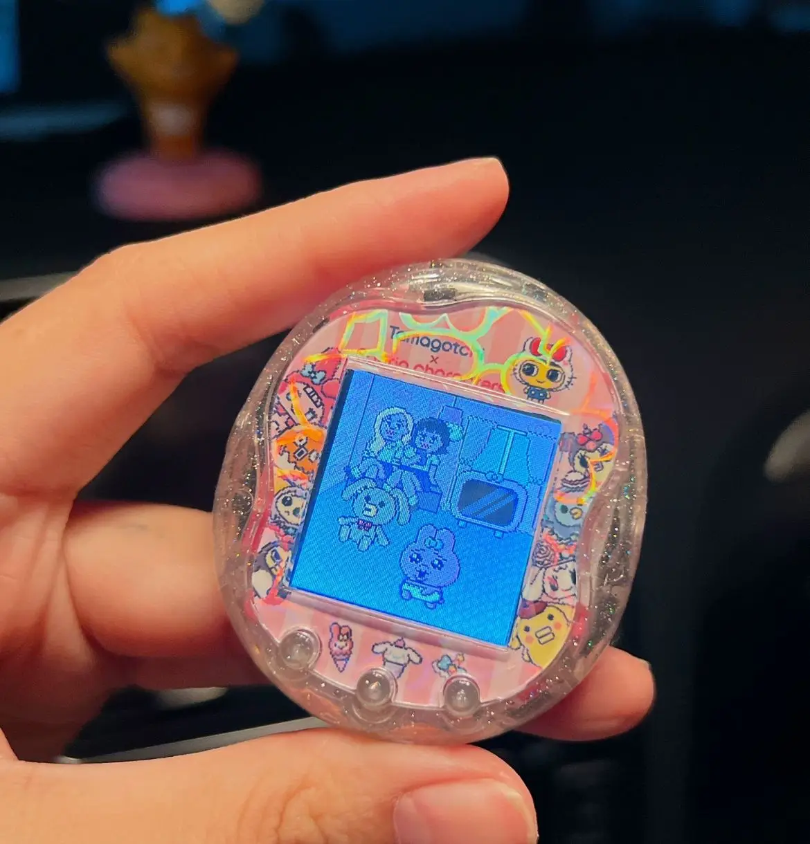 반다이 타마고치 스파클링 핑크 유니 교체용 쉘 (쉘만, 내부 칩 없음)