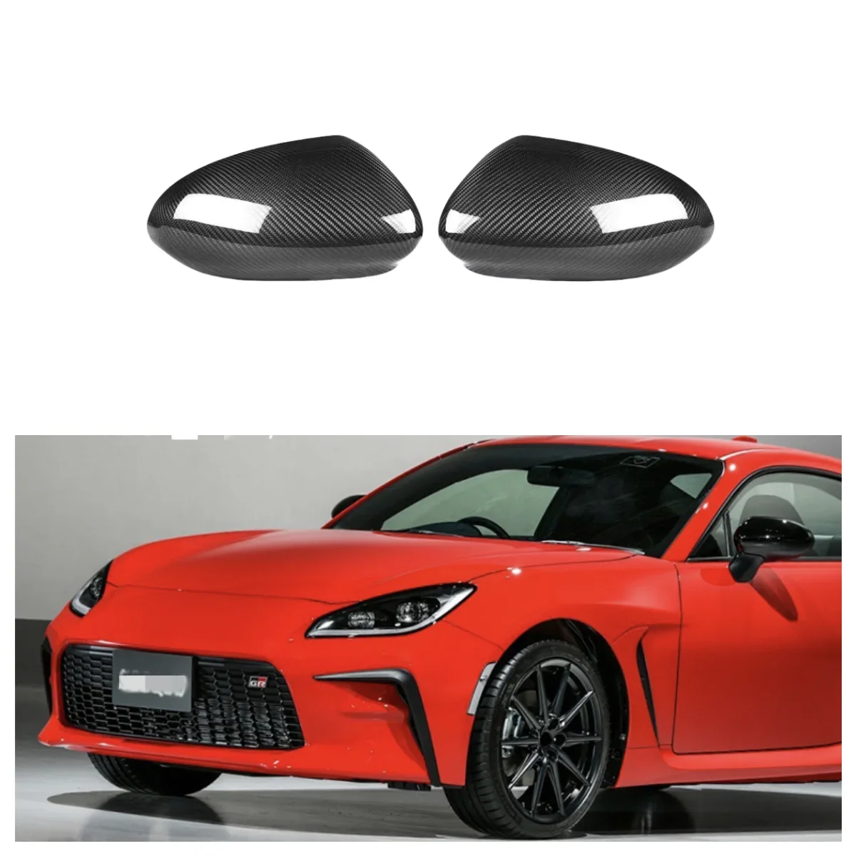 

Popular Hot sell High Quality Car Rearview Mirror Cover Suitable for Toyota 86 BRZ Dry Carbon Fiber Rearview Mirror Cover