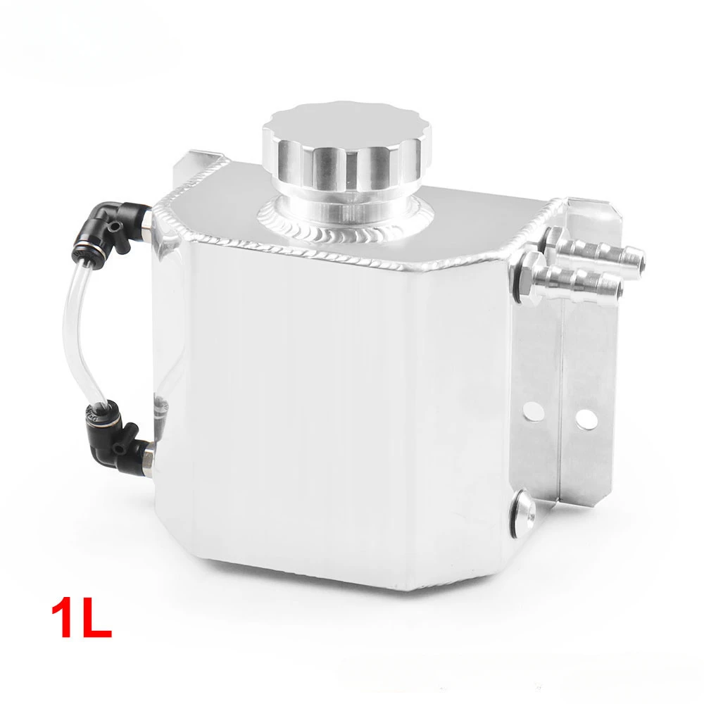 

Car modification machine oil pot1L competitive all-aluminum auxiliary water tank 2L oil breathable pot cooling pot overflow tank