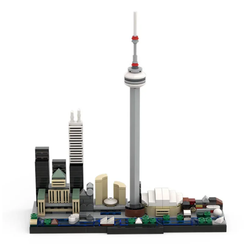 MOC-156914 Building Block Urban Skyline Building Model 429PCS Adult and Children's Puzzle Education Birthday Christmas Toy Gifts