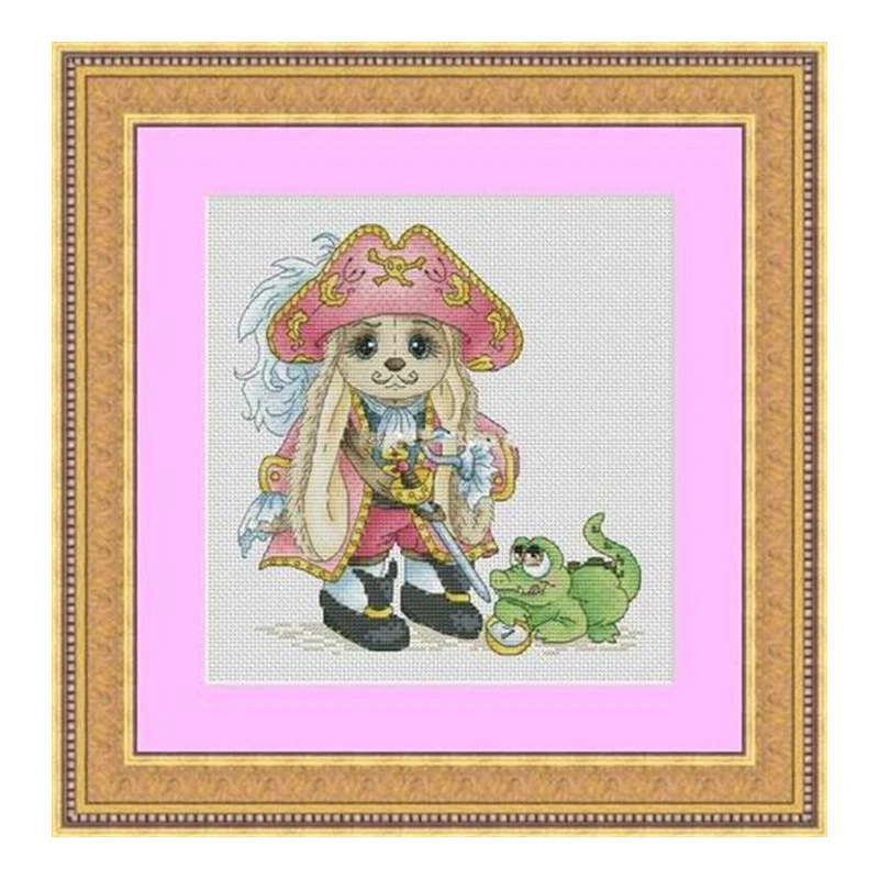 The cross-stitch set 28CT, 18CT, 14CT and 11CT can be selected. The hand-made material pack saga with a crown is available