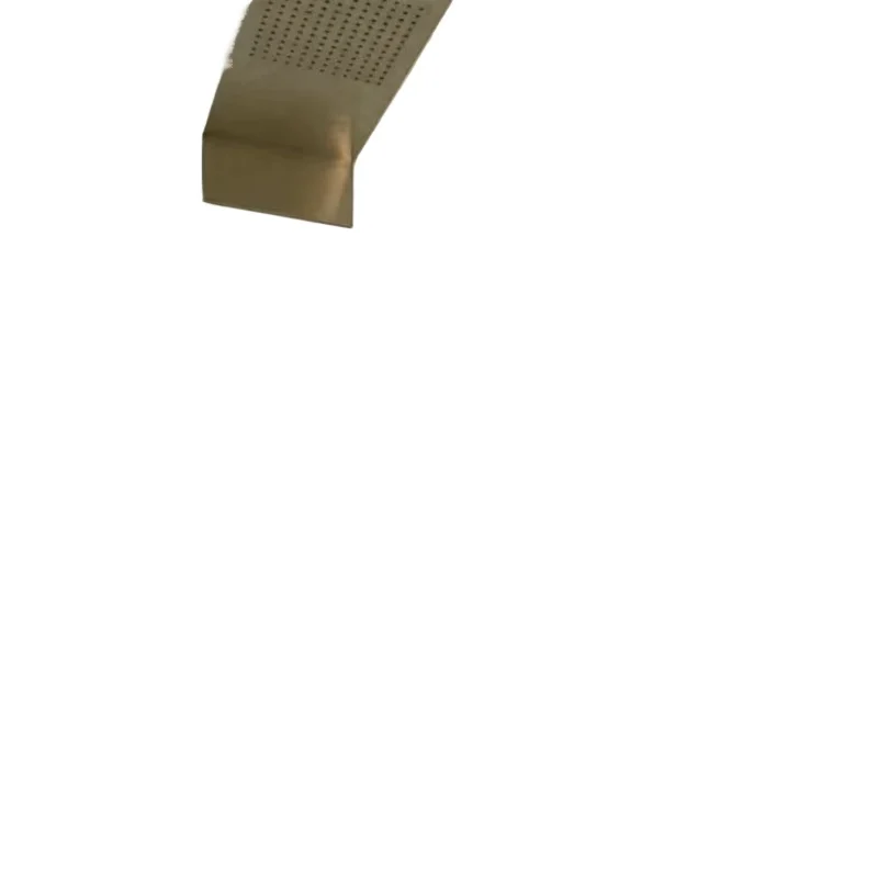 Brushed silver, wall shower head