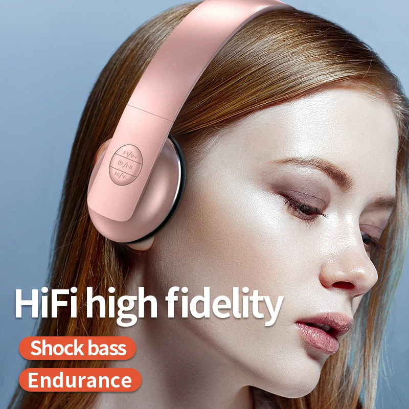 Stereo A50 Headset 5.3 Bluetooth Headset Folding Wireless Sports Earphone Gaming Headsets Over-ear Headphones for Android ios