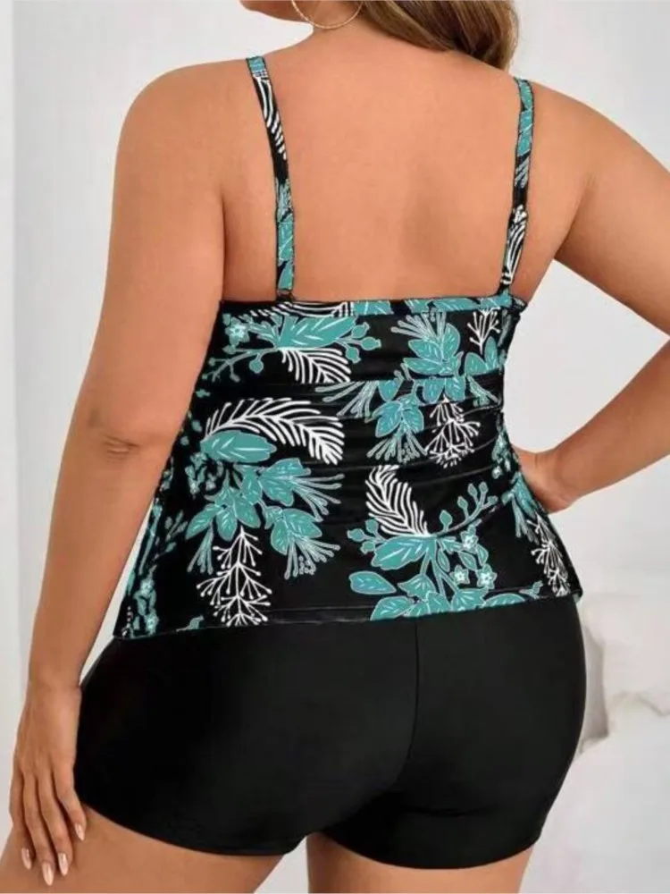 Plus Size High Waist Bikini Women's Push Up Large Size Swimsuit 2026 Summer Mujer Big Size Tummy Control Swimwear Bikini Sets