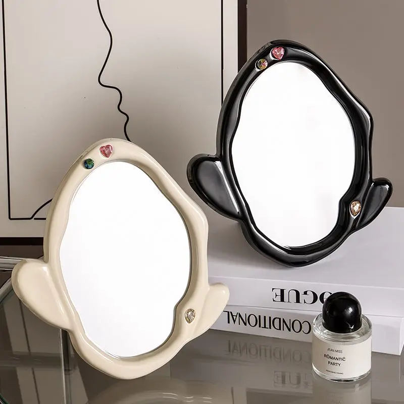 

European Cactus Makeup Mirror Dresser Desktop Decorations Home Art Shaped Mirror Bedroom Living Room Home Decoration