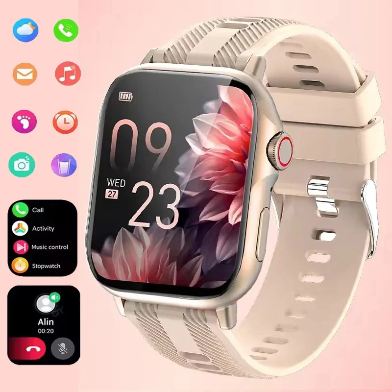 

2025 Новые Смарт-часы для мужчин и женщин NFC BT Call Водонепроницаемые 2,05-дюймовые GPS-слежения Персонализированные часы с циферблатом Смарт-часы для женщин