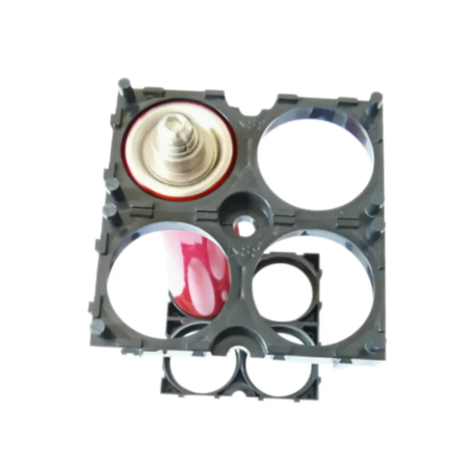 10PCS 38120 LiFePO4 Battery Cell, 2-Cell Two-Hole Spliceable Bracket Holder, Hole Diameter 38.2mm, Center Distance 40.1mm