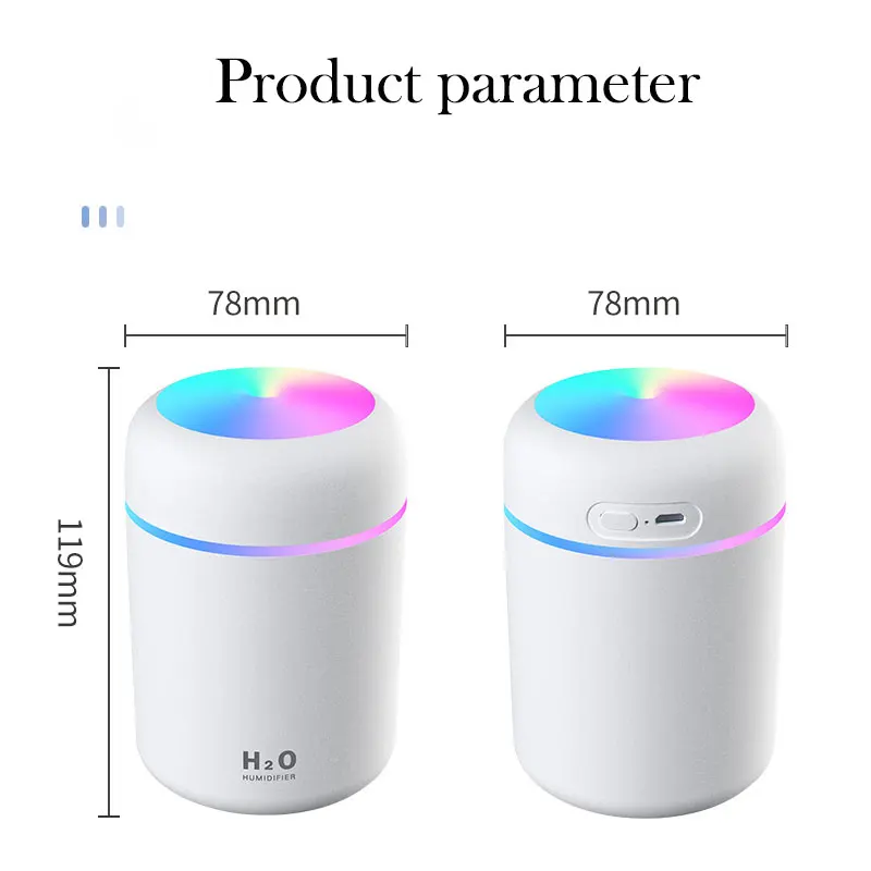Humidifier แบบพกพา USB Ultrasonic Aroma Diffuser Cool Mist Maker Mini Air Humidificador เครื่องฟอกอากาศสำหรับรถบ้านสำนักงาน