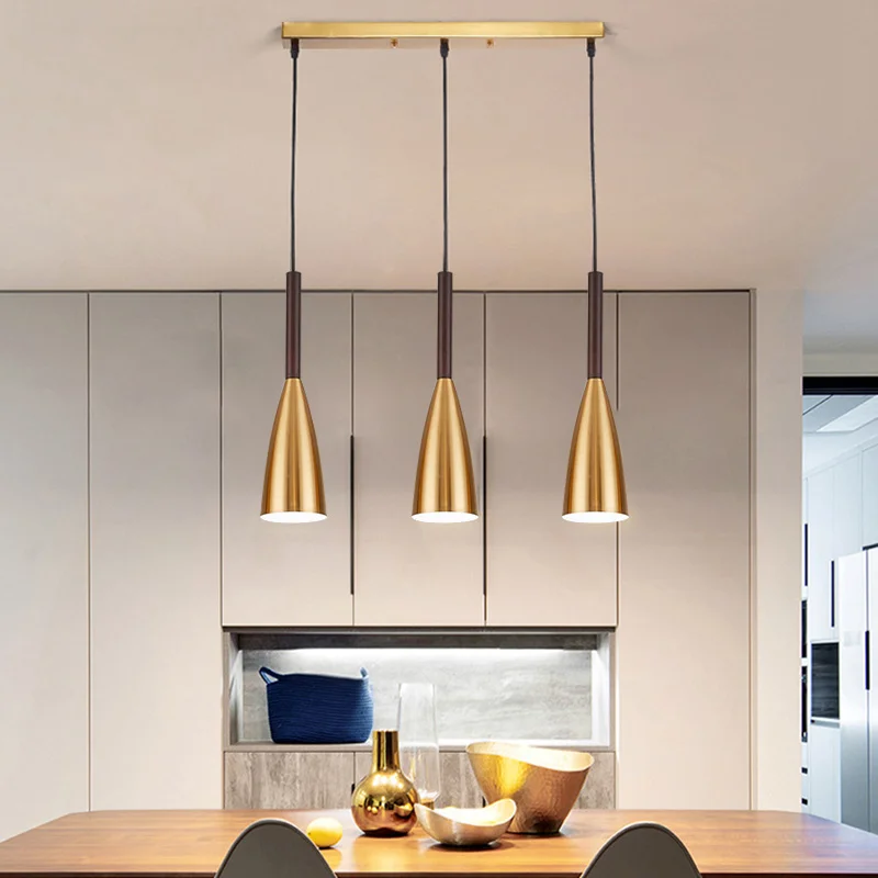 Nordic Modern Pendant Lights Gold Pedant Lamps Ceiling Art Decoration Hanging Lamp Bar Dining Kitchen Living Room