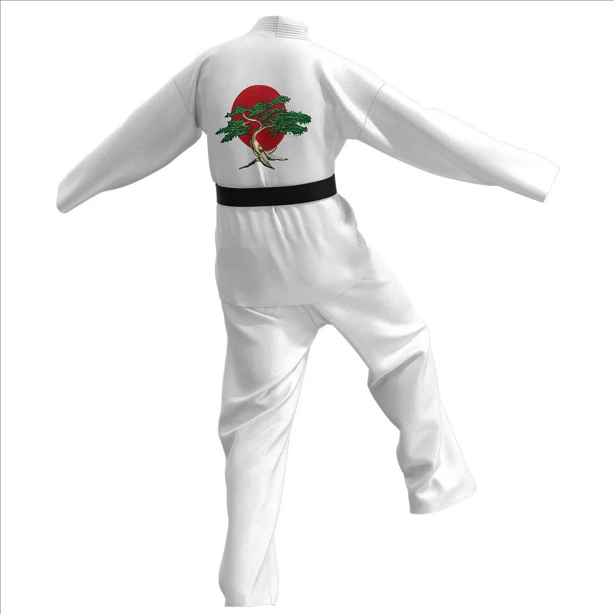 Karate Kids KOF Cobra Kai Cosplay Costume Kid Adult White Kimono Uniform Headband Anime Halloween Party Suit Tracksuit view 6