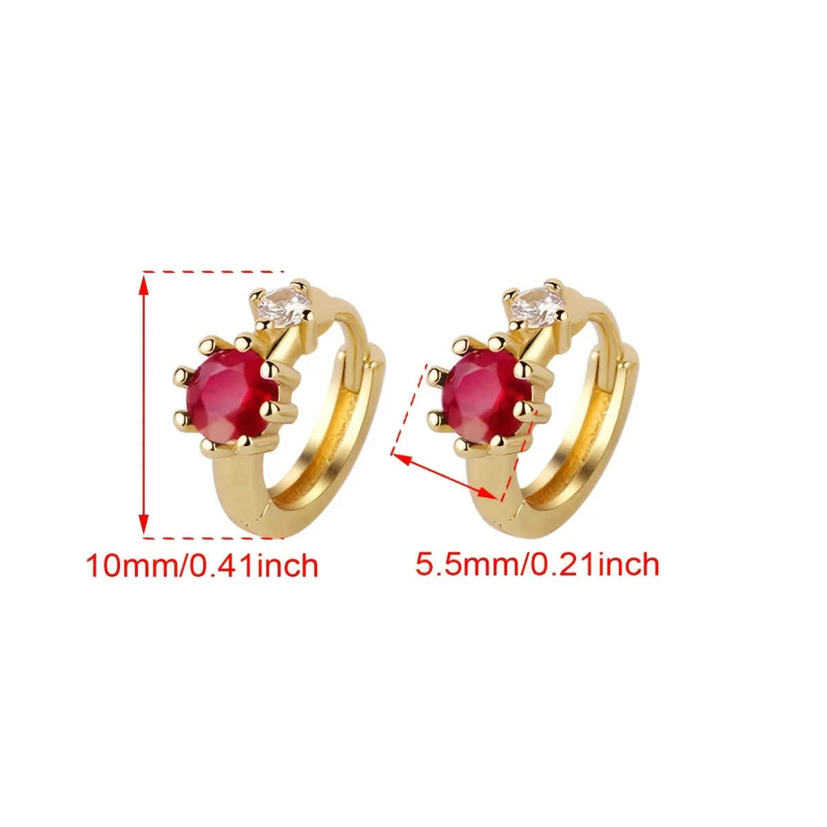1 paire de boucles d'oreilles rouges vintage et élégantes, 1 paire d'accessoires de mode, parfaits pour les anniversaires, les vacances et les occasions spéciales
