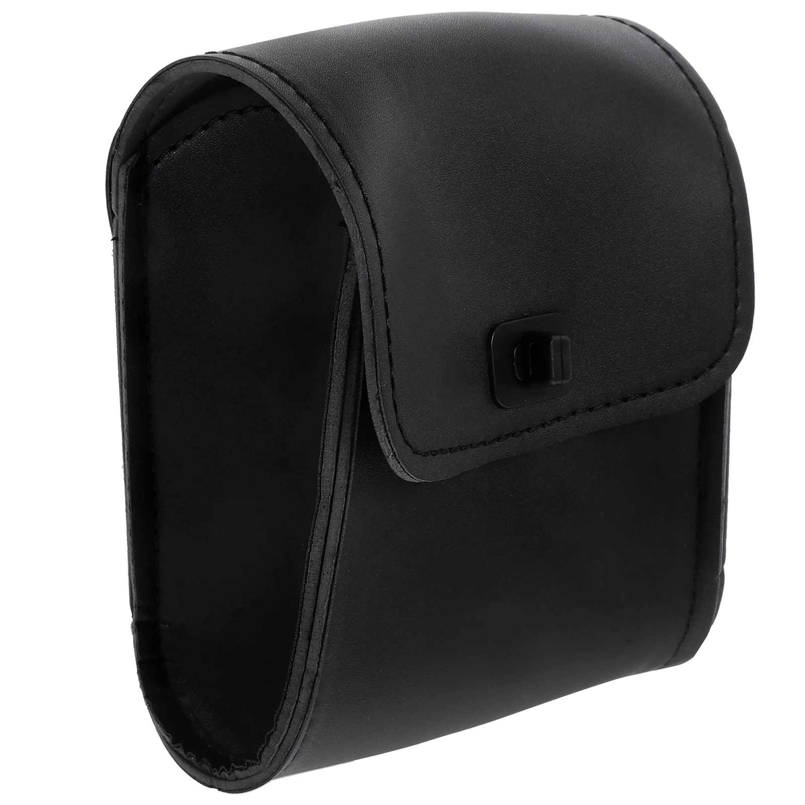 

Coffee Color Bike Top Tube Bag Durable Cycling Pannier Flap Closure Motorcycle Handlebar Mount Storage Saddlebag