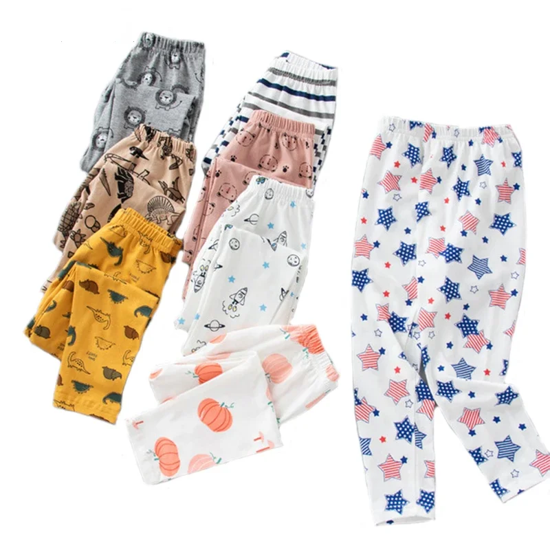 Children\'s Pajamas Pants Boy Cotton Underwear Sleepwear Xxx Boys Girls Kids Pajamas Spring Autumn Winter Cartoon Bottoms