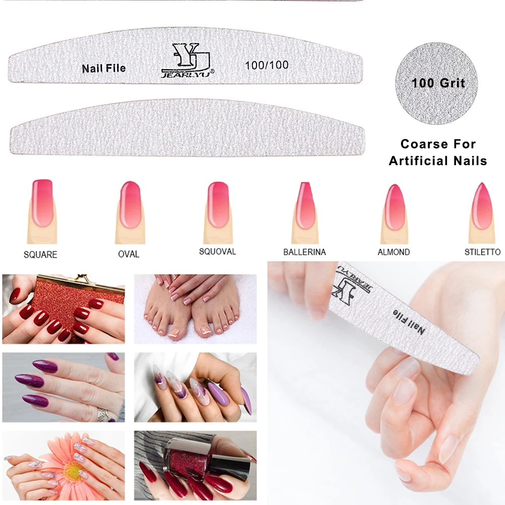 5/25 sztuk/partia Szara Pilnik do Paznokci 80/80 100/100 100/180 150/180 180/240 Gradacja Zestaw do Manicure Akcesoria do Paznokci Usuwający Lakier Żelowy Polerka Pilniki